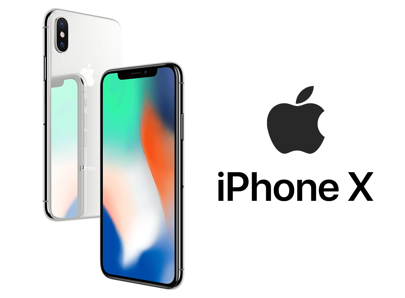 iPhone 10 с логотипом Apple
